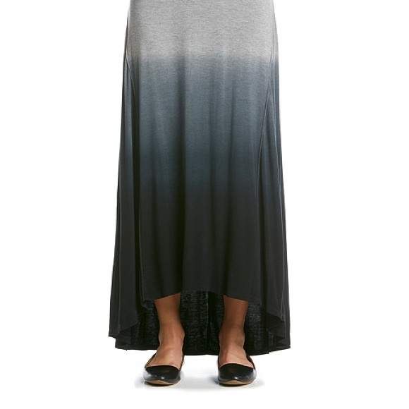 Gray Dip Dye Hi Low Skirt - NWT - Picture 2 of 2