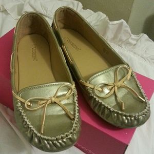 Cute Metallic Moccasins