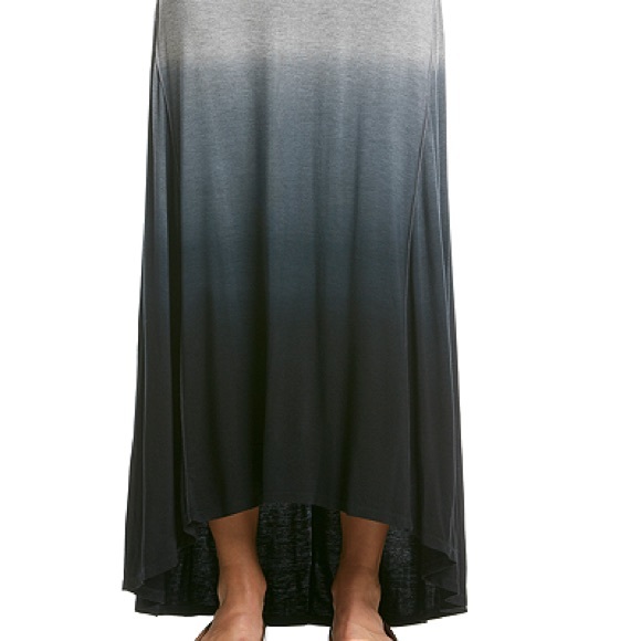 (S,M,L) Gray Dip Dye Hi Low Skirt - NWT - Picture 2 of 4