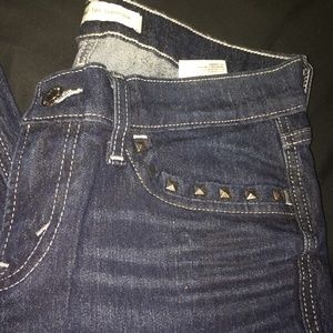 Levi's 525 too super low studded skinny jeans