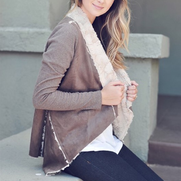 "Carpe Diem" Faux Suede Shearling Jacket - Picture 2 of 4