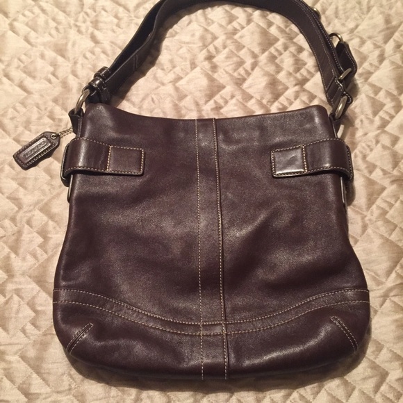 ‼️SOLD‼️ Authentic brown leather Coach purse. - Picture 2 of 4