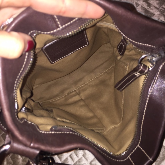‼️SOLD‼️ Authentic brown leather Coach purse. - Picture 3 of 4