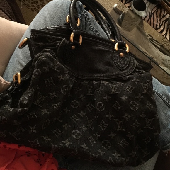 LOUIS VUITTON Denim Monogram Shoulder Bag