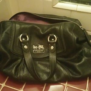 Coach blank leather purse