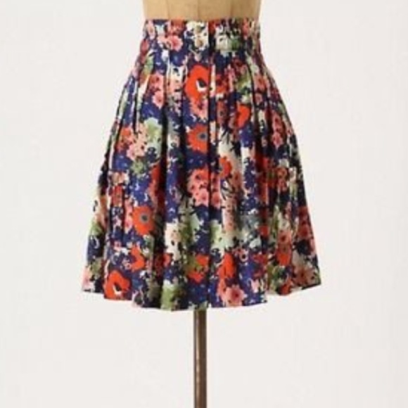 Anthropologie Apothecary Skirt floral 6 8