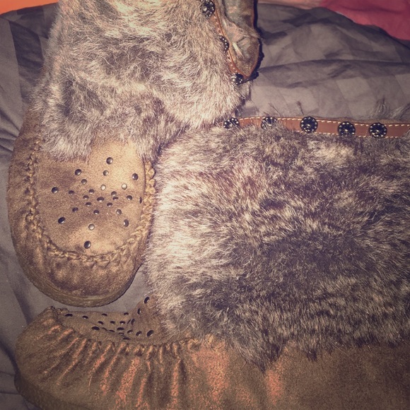 Brown Fur Boots