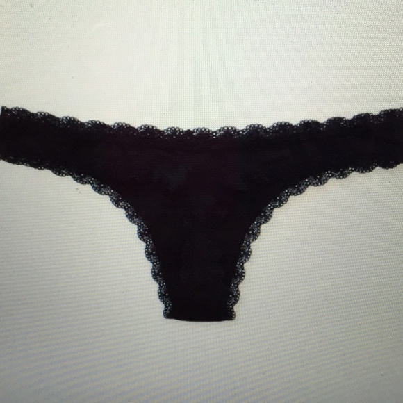 New Black Aerie Thong