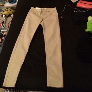 Khaki Super Stretchy Skinny Jeans