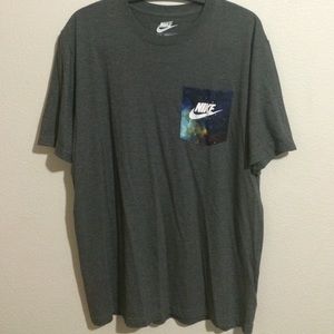 Nike pocket tee w/ galaxy print pocket