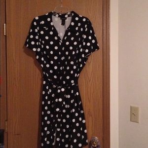 Black and White polka dot dress