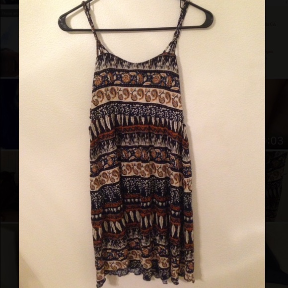 Braided peek through sided tribal dress