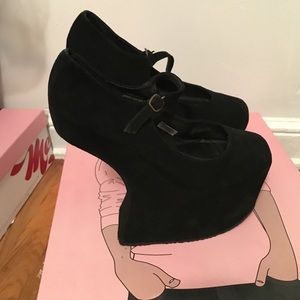 Jeffrey Campbell black night crawler platforms