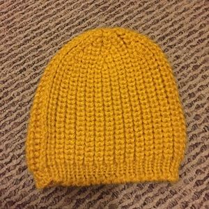 Mustard yellow beanie