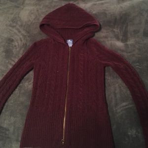Knit zipper sweater from pacific sun