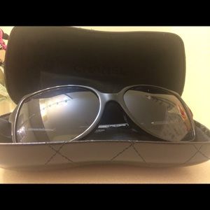 Authentic Black Quilted Chanel Sunglasses