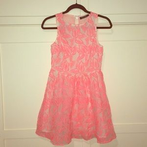 Topshop embroidered organza dress