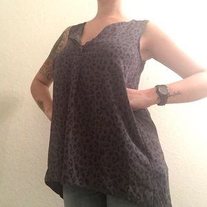 Leopard grey tunic