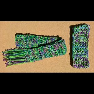 Crocheted Scarf and Headband