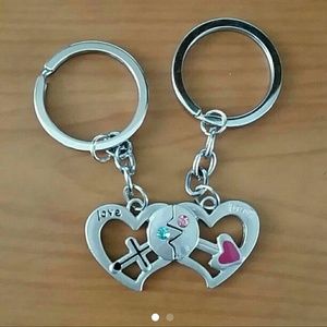 Couple matching keychain