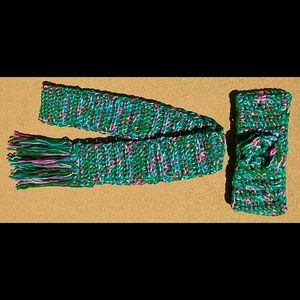 Crocheted Scarf and Headband Set