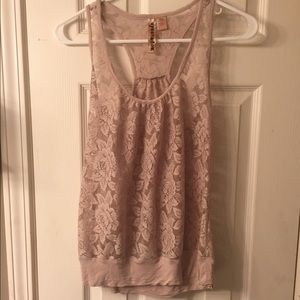 Cute nude tank with racer back