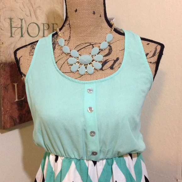 [BOGO 50%] My Story Chevron Dress