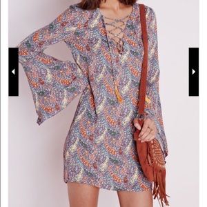 Boho long sleeve dress