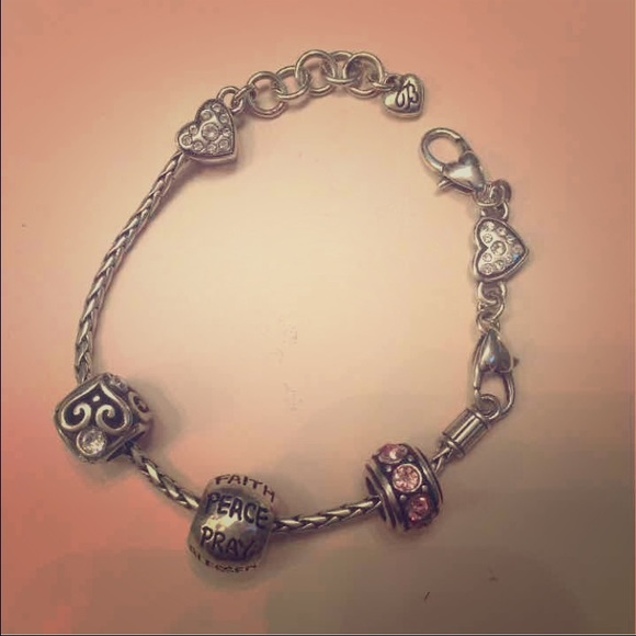 Brighton bracelet with three charms