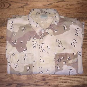 Leopard camouflage safari jacket