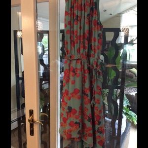 JESSICA SIMPSON HI-LOW HALTER DRESS