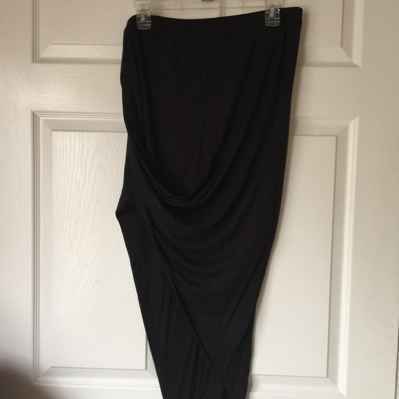 Asymmetrical Black Skirt