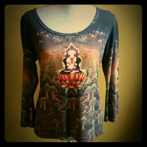 Buddha ohm yoga karma top L like new beautiful