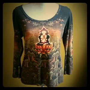 Buddha ohm yoga karma top L like new beautiful