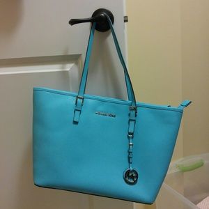 Michael Kors Jet Setter Tote - Aquamarine