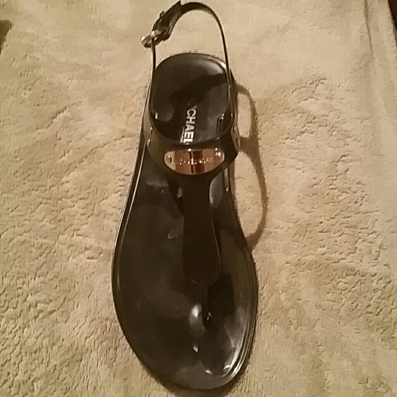 Black Michael Kors Jellys Size 9