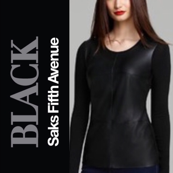 NWT Black by Saks Fifth Avenue top - Picture 1 of 2