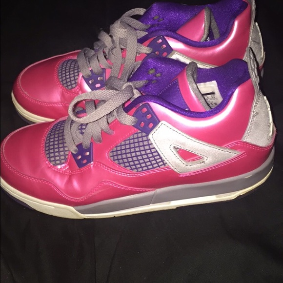 Pink Retro 4's - Picture 2 of 4