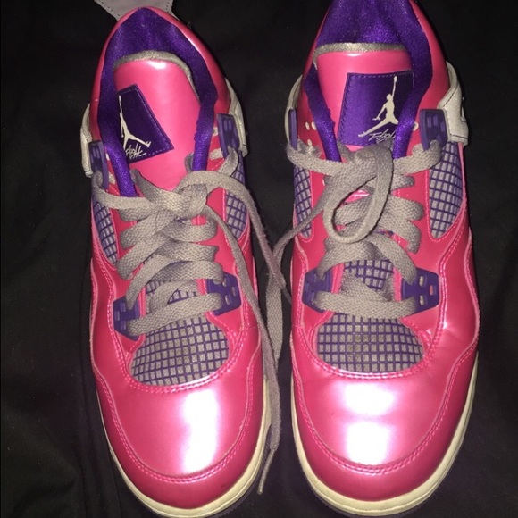 Pink Retro 4's - Picture 3 of 4
