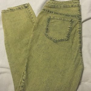 High waist skinny jeans