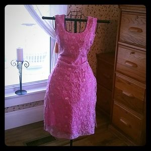 Sparkly Anarkali Salwar Kameez Inspired Dress Pink