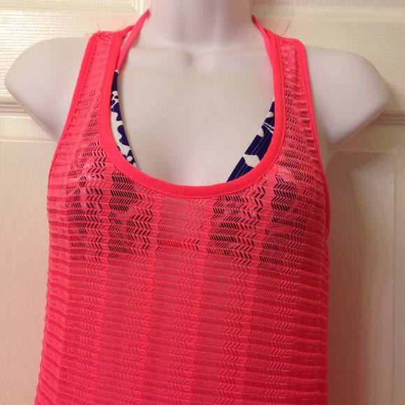 Neon Fuchsia Swimwear Coverup - Picture 2 of 4