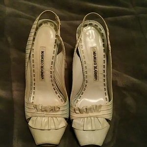 Manolo Blahnik slingback heels!!!!!