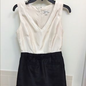 work to drinks dress banana republic  - raw silk