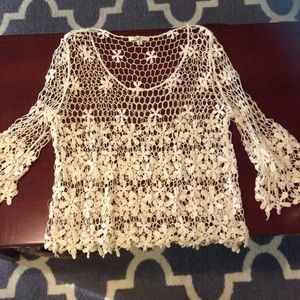 Bell Sleeve Crochet Tunic