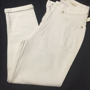 High rise cuff Capri pants