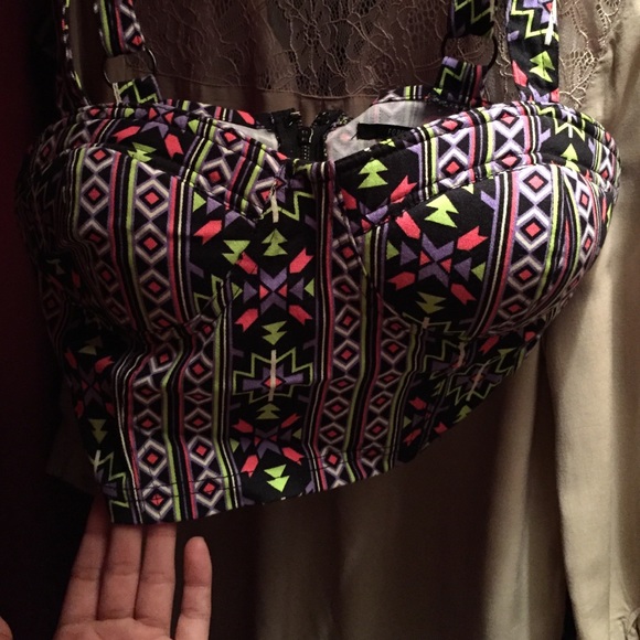 Colorful bustier top, Never Worn - Picture 1 of 1