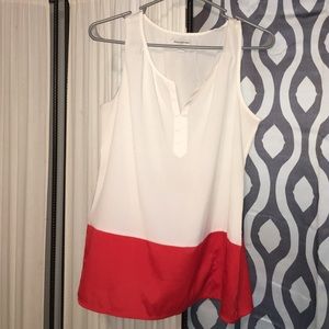 Two tone banana republic blouse