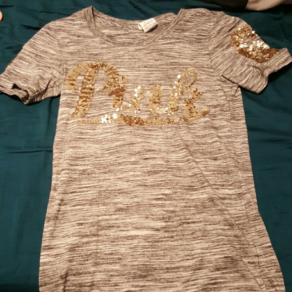 NWOT Victorias secret Pink Grey Shirt