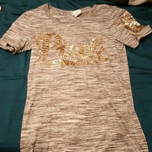 NWOT Victorias secret Pink Grey Shirt